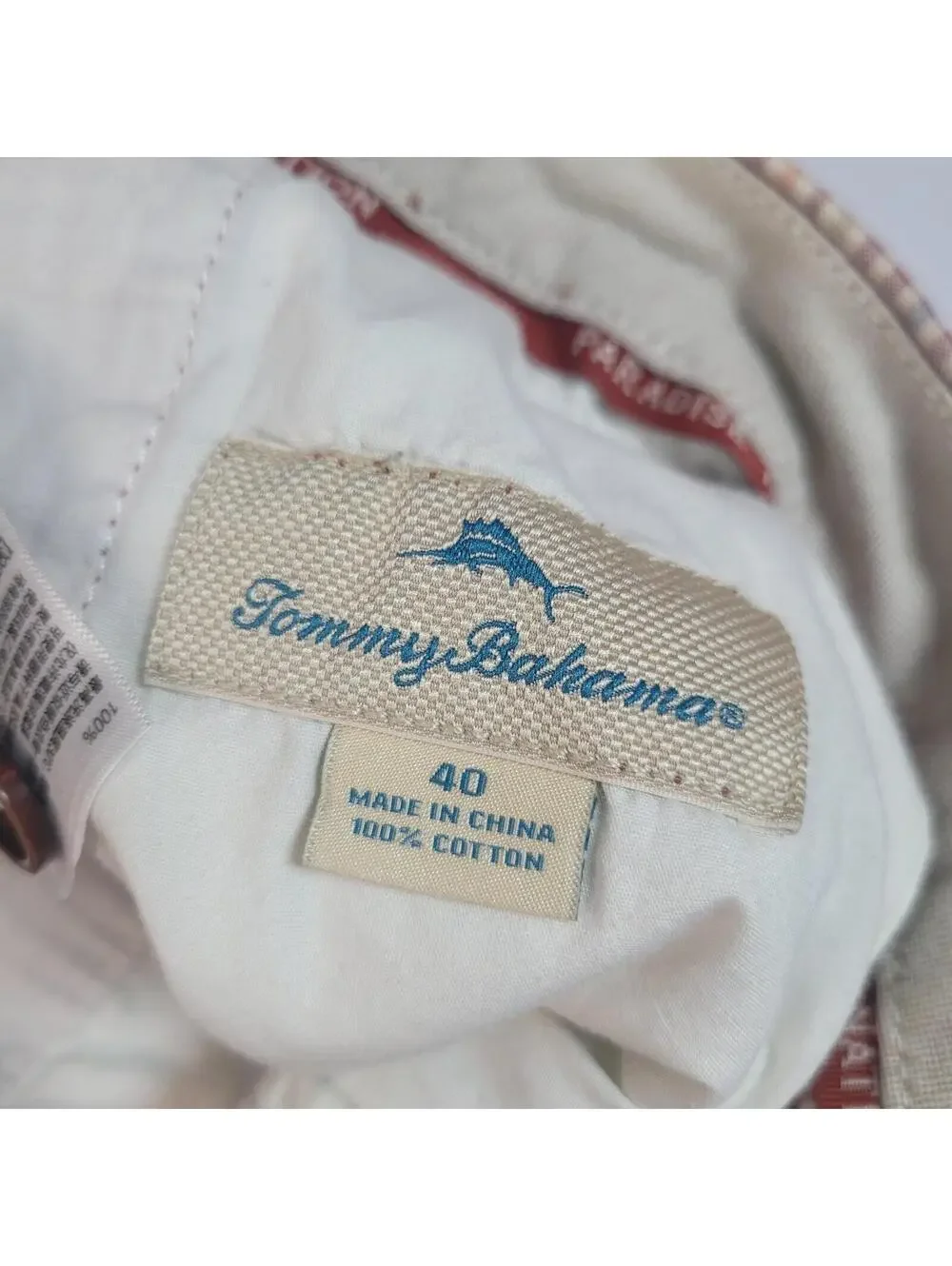 Tommy Bahama Plaid Golf Shorts Mens 40 100% Cotton Multicolor Beach